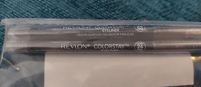 X2! Revlon ColorStay Pencil Eyeliner With Built In Smudger / Sharpener Charcoal • £11