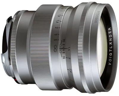 VOIGTLANDER USA WARRANTY 75mm F1.5 Silver NOKTON For All Leica M - Free Next Day • $899