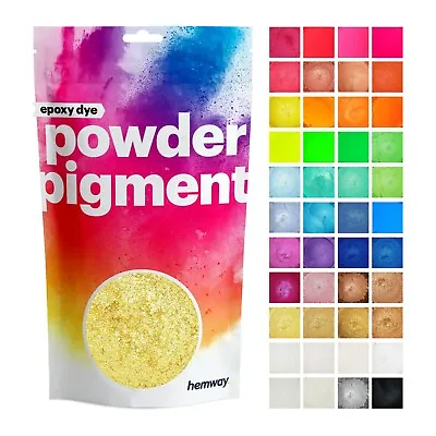£16.95 • Buy Hemway Epoxy Dye Pigment Powder Pearl Mica Metallic Resin Craft Art Floors Paint