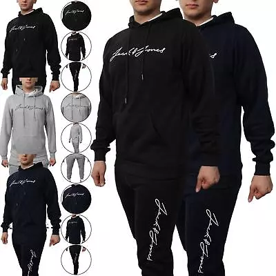 Ex-Store Mens Tracksuit Set Fleece Fashion Front Designer Hoodie Jogging Bottoms • £18.99