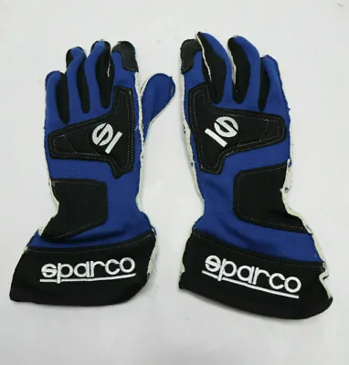 SPARCO GLOVES Storm Race Blue / Black FIA Auto Racing XS Extra Small Size 8 NEW • $39.99