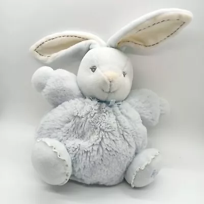 Kaloo Blue Furry Bunny Rabbit 8  Soft Toy Plush Comforter • £9.99