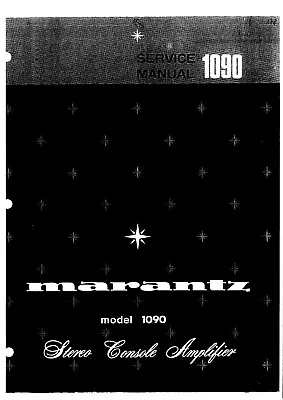 Service Manual Instructions For Marantz 1090 • $22.99