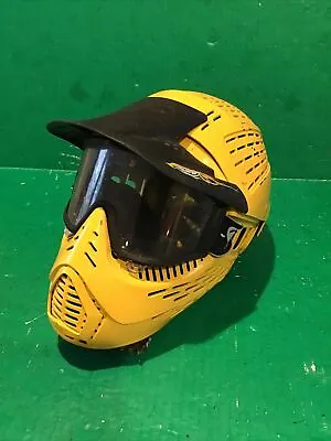 Vintage JT Racing Paintball BMX Full Google Helmet Yellow Rare Vented Visor (B) • $49.95