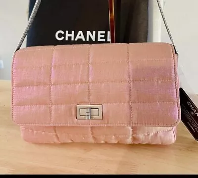 Chanel Chocolate Bar Shoulder Bags Iridescent  • $1395