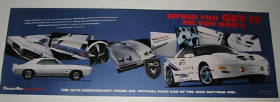 69 79 89 99 Firebird Trans Am Dealer Poster Anniversary • $20