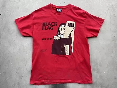 Vintage Black Flag Slip It In T Shirt SST Records Punk Rock Hardcore Late 90s L • $220