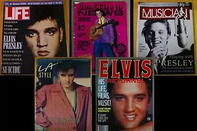 Elvis Presley Print Memorabilia - Magazines Posters Newspapers - 98 Rare Items • $119.95