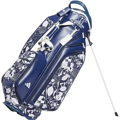 Adidas Golf Stand Bag PLAY GREEN Graphic 3.2kg 8.5 Type 47inc White/College Navy • $273.95