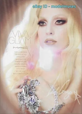 MAC Cosmetics 1-Page Magazine PRINT AD Spring 2011 LADY GAGA • $8.10