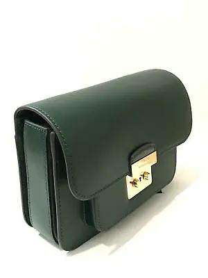 NWT Michael Kors Large Sloan Editor Leather Shoulder Bag Racing Green • $169.99