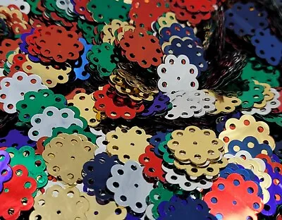 150 Pcs Vintage Wheel Of Fortune Loose Sequins Metallic Sewing Paper Crafts • $9.99