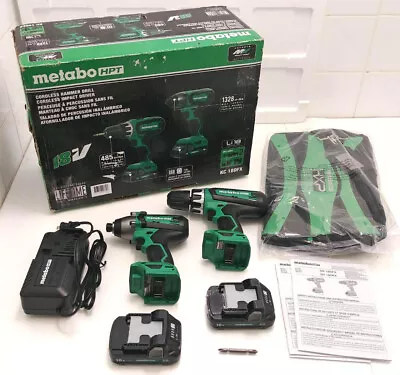 Metabo 18V Cordless Hammer Drill & Impact Driver Combo Kit 2Ah Batteries KC18DFX • $96.06