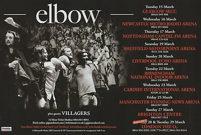 £2.99 • Buy Elbow - Build A Rocket Boys UK Tour Dates 2011  - Half Size Magazine Advert