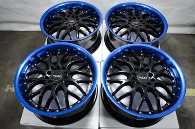 $604 • Buy 17  Wheels Rims Black Blue 5x100 5x114.3 Honda Civic Accord CRV Camry Corolla