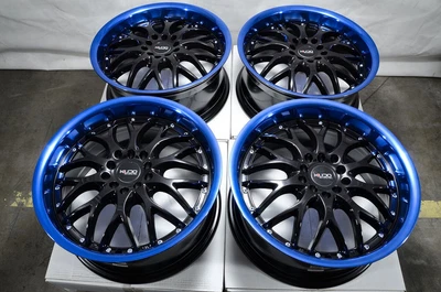 $604 • Buy 17  Wheels Rims Black Blue 5x100 5x114.3 Honda Civic Accord CRV Camry Corolla