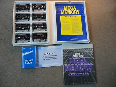 KEVIN TRUDEAUS  MEGA MEMORY BOXSET AS SEEN ON TV  9 X CASSETTES  POCKET BOOKS ET • $14.91