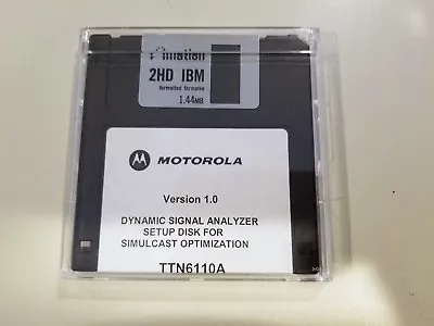 Motorola Dynamic Signal Analyzer Ttn6110a Setup Disk For Simulcast Optimization • $44.99