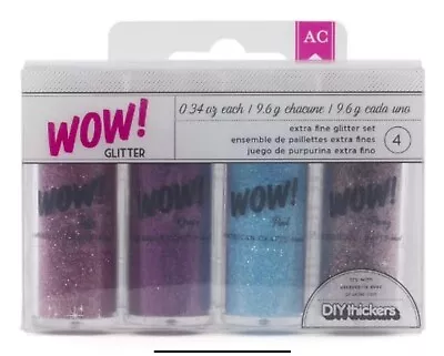 American Crafts Wow! Extra Fine Glitter - 4 Pack • $11.63