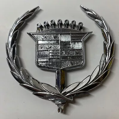 Vintage Cadillac Edblem Chrome Hood Ornament 1970 Up General Motors Auto (B061) • $24.99