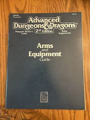 ARMS AND EQUIPMENT GUIDE: DMGR3 AD&D Advanced Dungeons & Dragons 1991 1st Print • $75