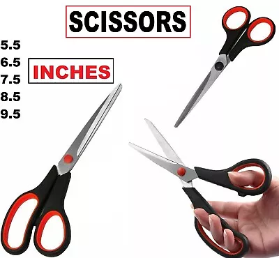 Tailoring Scissors Stainless Steel Shears Dressmaking Fabric Craft Cutting Uk • £2.48