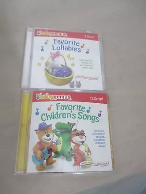 NEW Lot Of 2 Baby Genius CD Favorite Children's Songs Lullabies ( 27 Songs) • $13.99