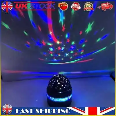 £5.82 • Buy Rotating LED Star Night Light USB Disco DJ Stage Party Ball Light (Yellow) #gib