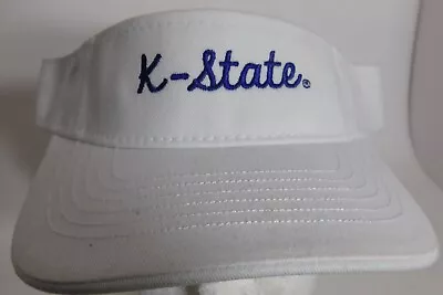 K-State Kansas Visor Cap Wildcats NCAA University Hat White • $19.95