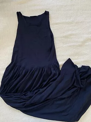 Zara Black Dress Maxi Long Size L 12/14 New  • $40