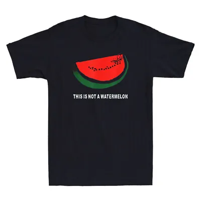 This Is Not A Watermelon Funny Palestine Map Palestine Flag Retro Men's T-Shirt • £15.99