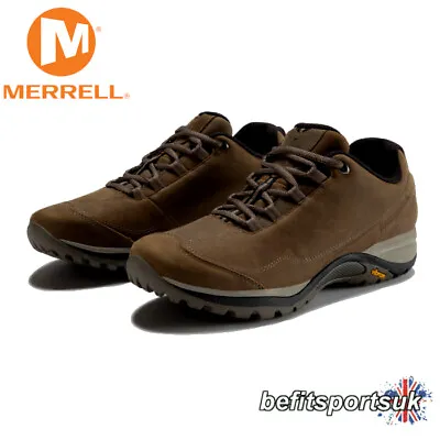 Merrell Womens Walking Shoes Siren 3 Traveller Waxy Brown Leather Ladies Hiking • £64.95