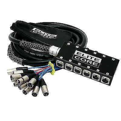 Elite Core 8 X 4 Channel 50' Stage XLR Snake | 8 Sends | 4 Returns PS8450 • $221.99