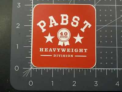 PABST BLUE RIBBON Red Heavyweight STICKER Decal Craft Beer Brewery Brewing • $2.99