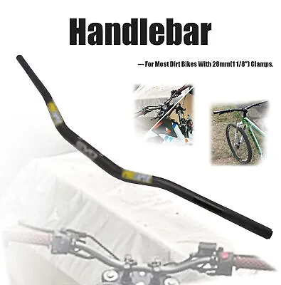 Handlebar Handle Fat Bar 1 1/8  For Motorcycle Dirt Pit Bike Off Road ATV Black • $32.99