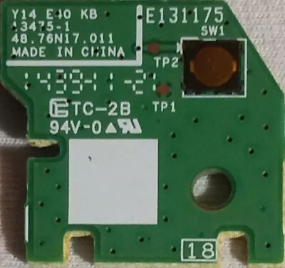 CMPT: VIZIO POWER BUTTON BOARD 48.76N17.011 55.76N03.A01G Key Controller • $9