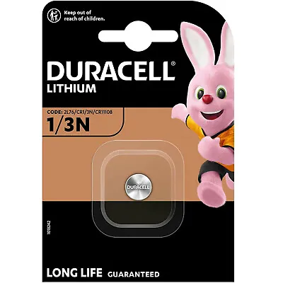 DURACELL 1/3N Lithium Battery DL 1/3 N CR1/3N 2L76 K58L • £5.95