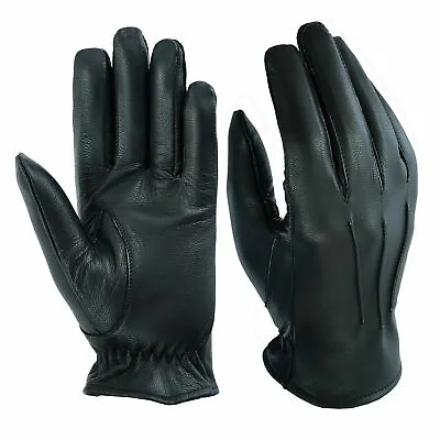Men's Driving Gloves Unlined Top Quality Soft Genuine Real Leather Goat Skin UK • £9.49