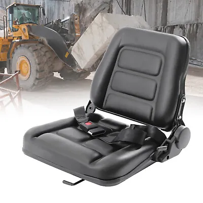 Forklift Seat Fits Cark Cat Hyster Yale Toyota Mitsubishi Black Universal Parts • $142