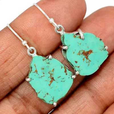 Natural Mexican Turquoise 925 Sterling Silver Earrings Jewelry CE30099 • $11.99