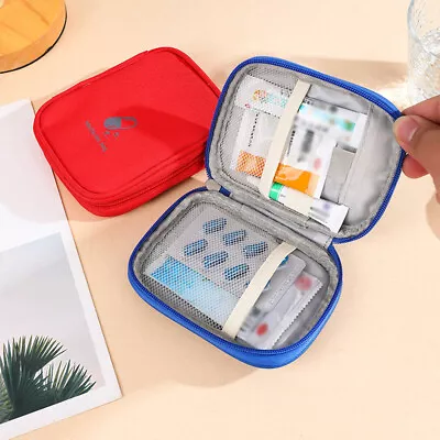 Mini Travel First Aid Kit Survival Case Medical Bag Outdoor Emergency Treatment • $9.98