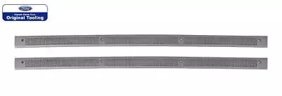 1987-1993 Mustang Bottom Door Jam Sill Step Plates In Smoke Grey Pair LH & RH • $49.95