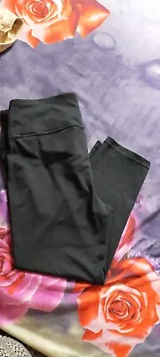 Gap Fit Crossover Leggings M Black Under Belly Maternity Blackout Technology • £5