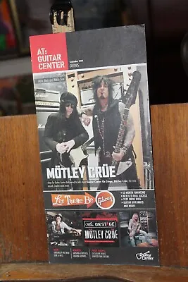 Sept 2008 Guitar Center Flyer Motley Crue Mick Mars Nikki Sixx Gibson • $5