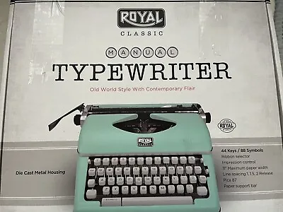 Royal Classic Manual Typewriter - Mint Green - 79101T (Read Description) • $160