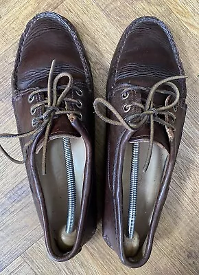 Quoddy Blucher Mocassin Shoes - Brown - UK9/US10 - Oi Polloi Yuketen Preppy • £49.99