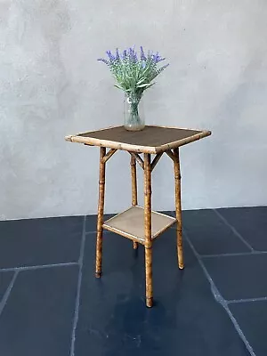 £85 • Buy Vintage Bamboo Table Side Table Stylish Elegant Shape
