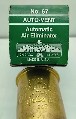 Maid-O-Mist Auto-Vent No. 67 Automatic Air Eliminator • $12