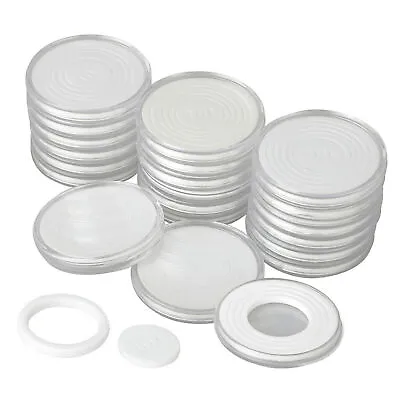 20 Sets 46mm Coin Box Capsule Protector Easy To Use Coin Storage Box Durable • $9.36