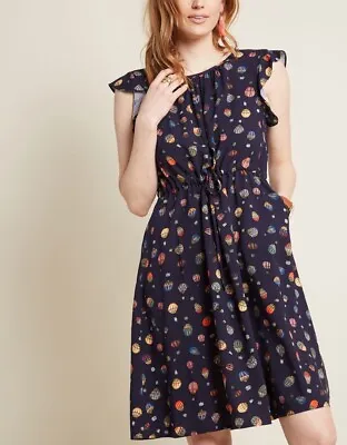 NWT FROCK SHOP S Vintage Inspired Hot Air Balloon Tie Dress W Pockets Modcloth • $19